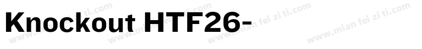 Knockout HTF26字体转换